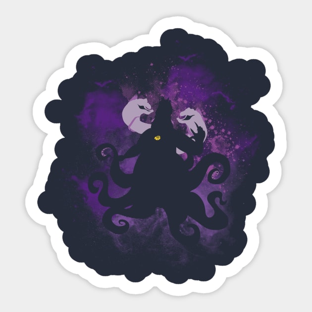 Ursula Sea Sticker by Edwoody